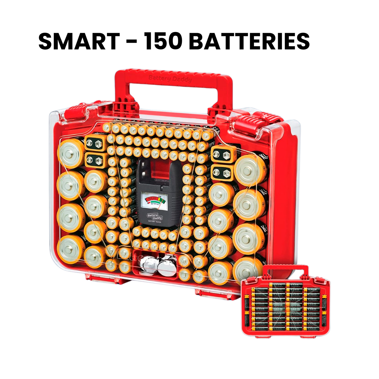 Battery Organizer Storage Case