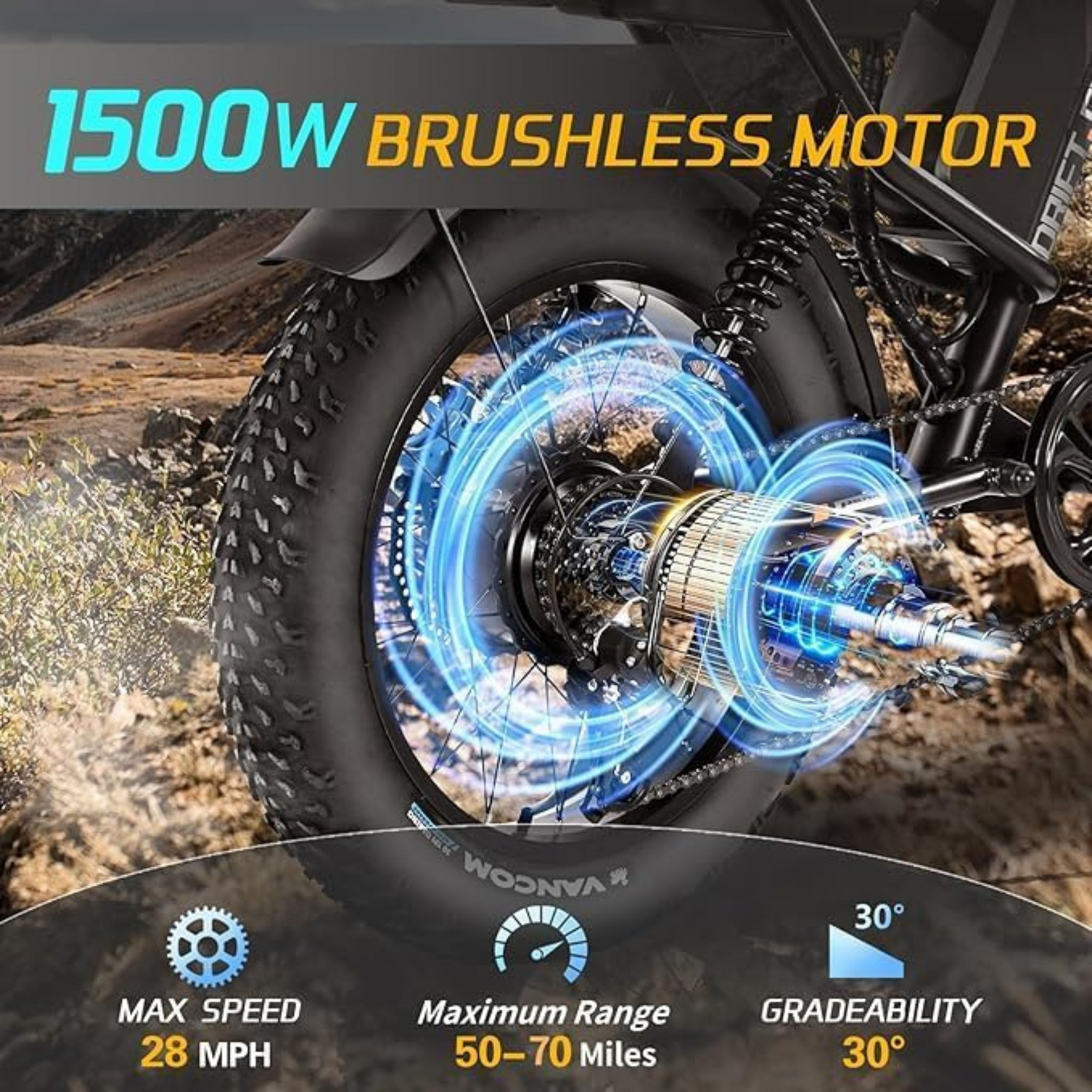 Drift Slide 1500W Peak Power Electric Bike